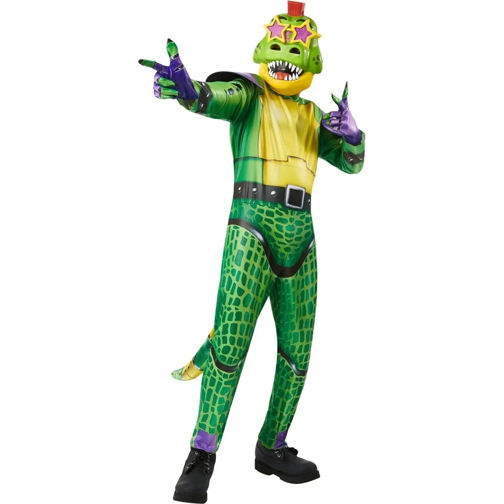Five Nights at Freddy's Montgomery Gator Costume Boys S 6/7 Rubies NWT